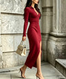 Slim-fit, Stylish, And Elegant Midi Dress