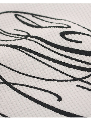 Simplicity Letter Printed T-shirts