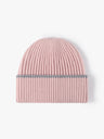 Color-Block Cuffed Beanie, Thick Knit Winter Hat, Warm Fleece-Lined, One Size