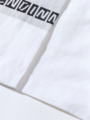 Shadow Print Personality Loose Lapel Long-sleeved Shirt