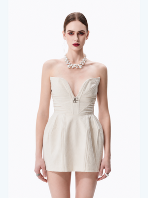 Court-style Belted Waist Top