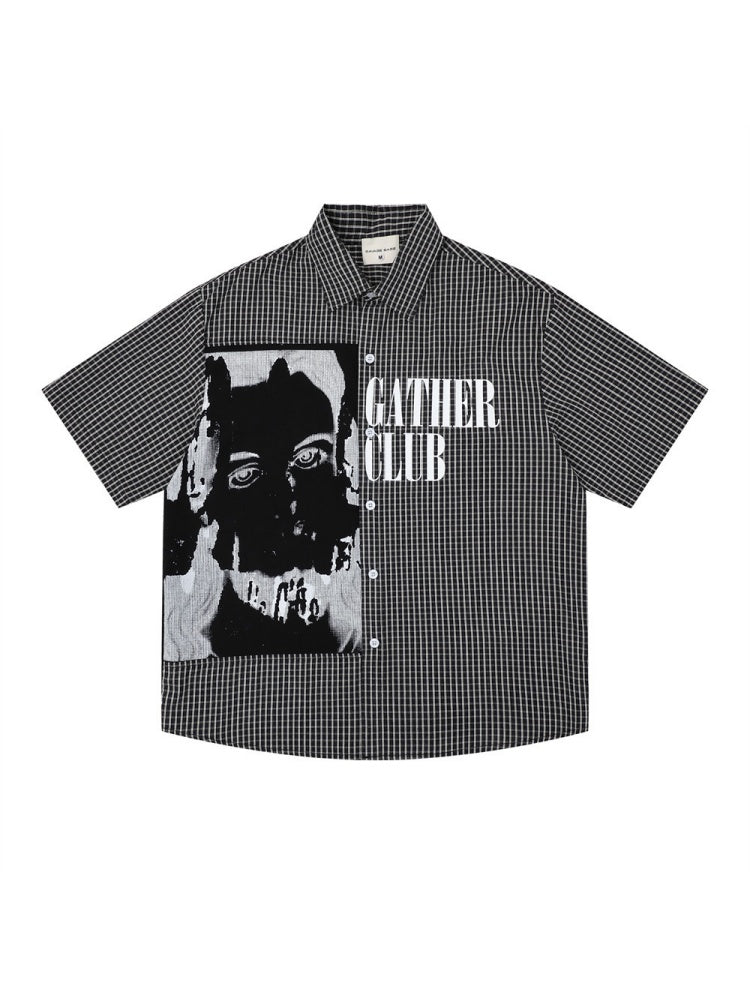 Retro Portrait Printed Shirts