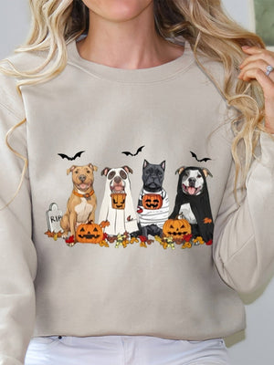 Halloween Pullover Printed Sweatshirt