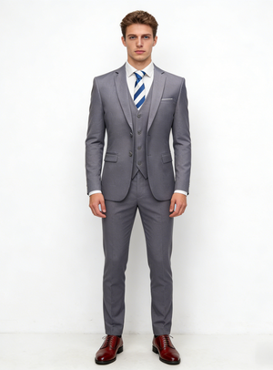 Slim-fit Business Suit Set 3-piece Sets