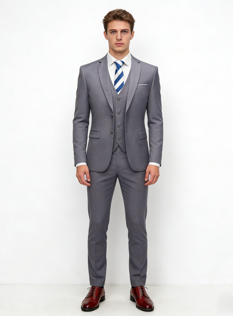 Slim-fit Business Suit Set 3-piece Sets