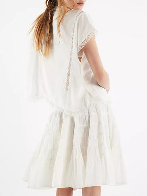 Multi-story Straps Sweet Short Skirt
