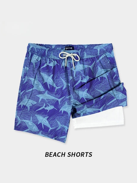 Outerwear Loose-fit Breathable Quick-drying Double Layer Beach Shorts