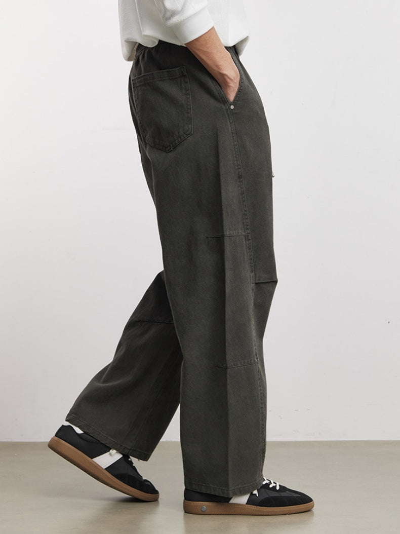 Leisure Straight-fit 3D Cutting Pants