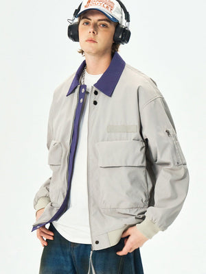 Liber Autumn Men's Color matching Jackets