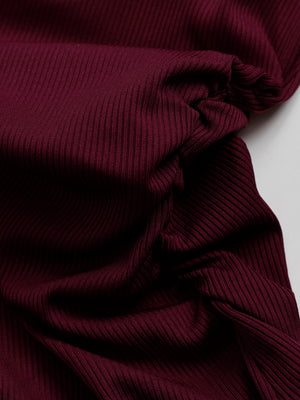 Long-sleeved Round Neck Top With Irregular Hem And Fishtail Pencil Skirt Two-piece Set