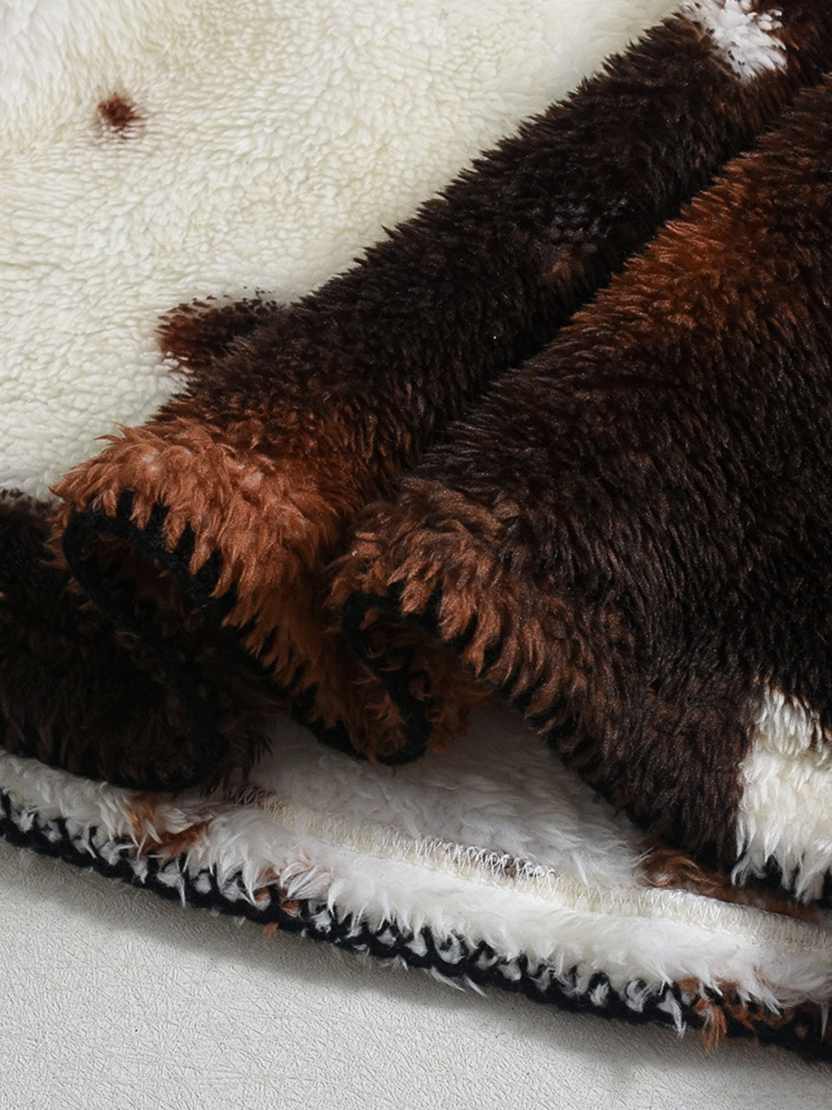 Animal Print Color Matching Ultrashort Fluff Skirts