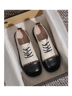 Liber Spring and autumn color-blocked women's flat shoes