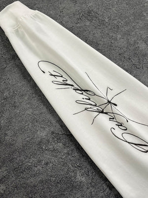 305G Dark Dagger Print Loose Long-sleeved T-shirt