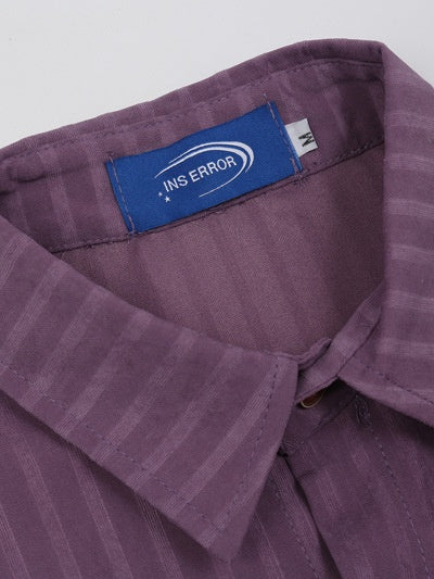 Retro Embroidery Stripes Ins Shirts