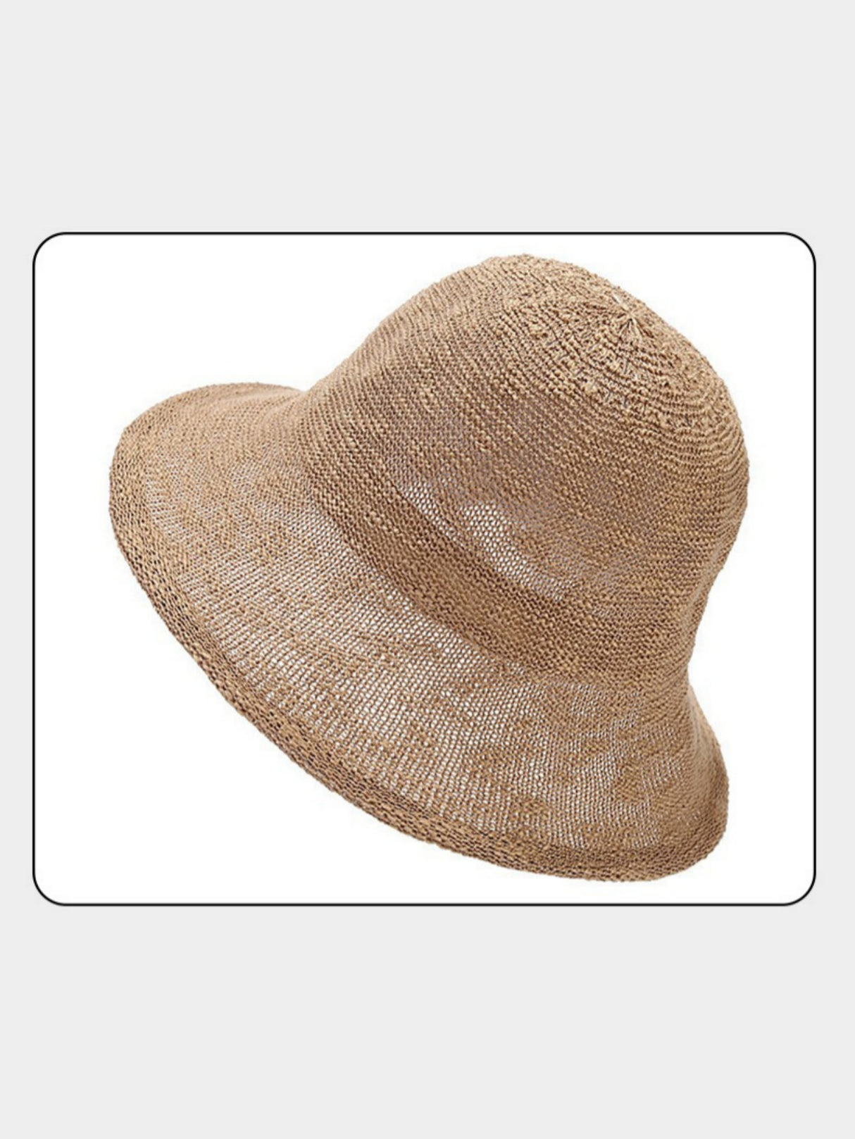 Knitted Folded Ruffled Breathable Fisherman's Hat