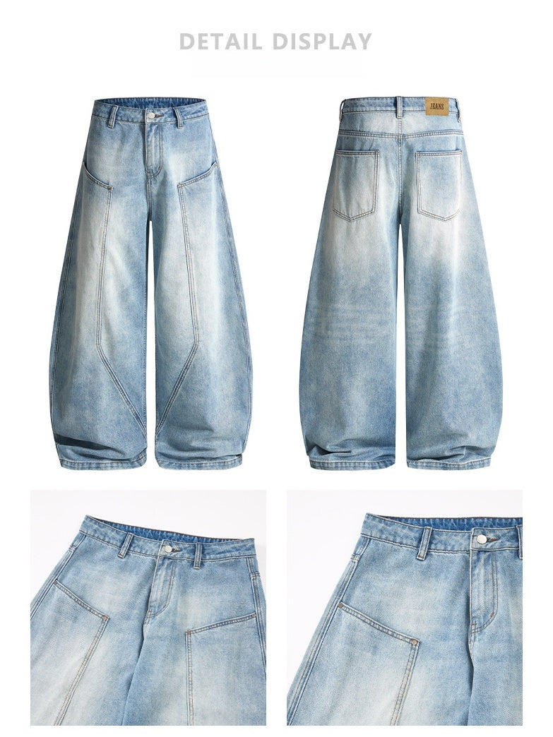 Liber Autumn Neutral wear Zipper decoration Jeans