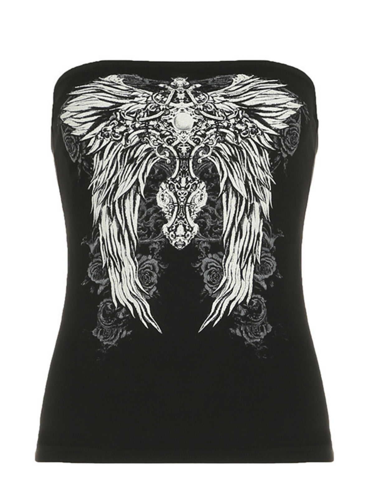 Wing Print Strapless