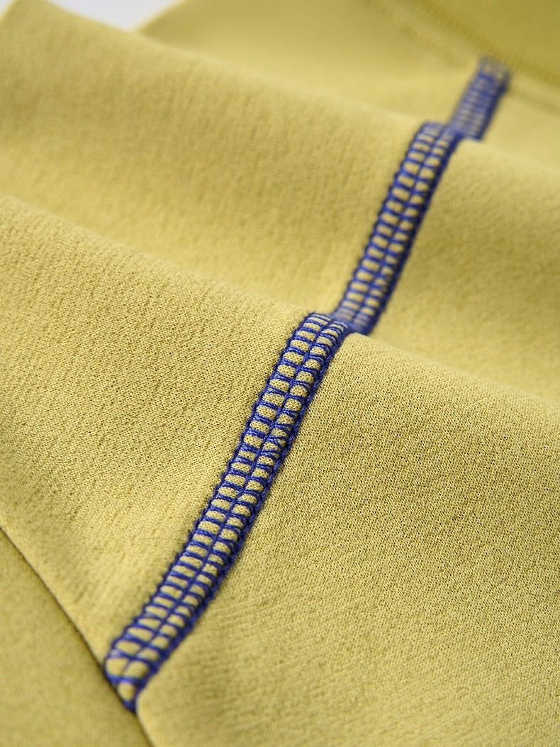 【EXPÉDITION NORMALE】T-shirt de sport à manches courtes, coupe ample et color-block