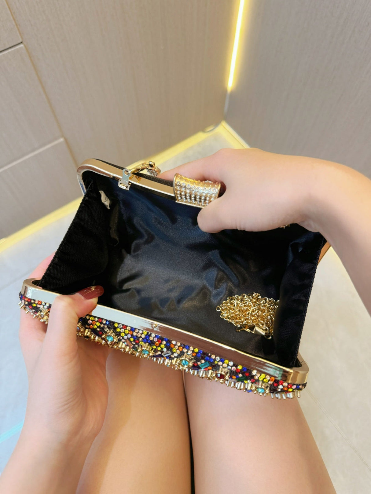 Liber Four Seasons ACC Diamond Box Bag