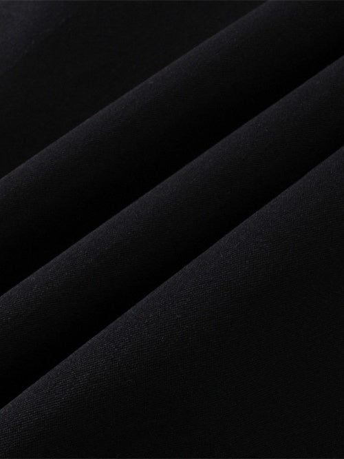 Abstract Silhouette Print Loose Lapel Shirts