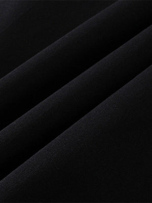 Abstract Silhouette Print Loose Lapel Shirts