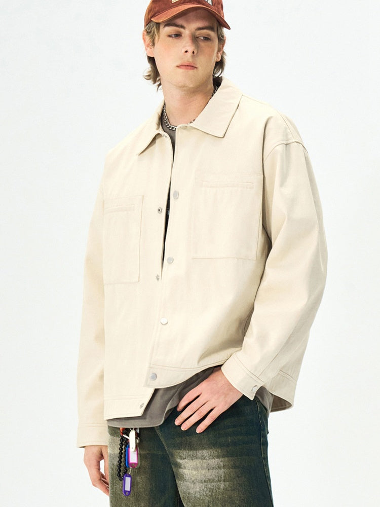 Liber Autumn Men's Solid Color Jackets