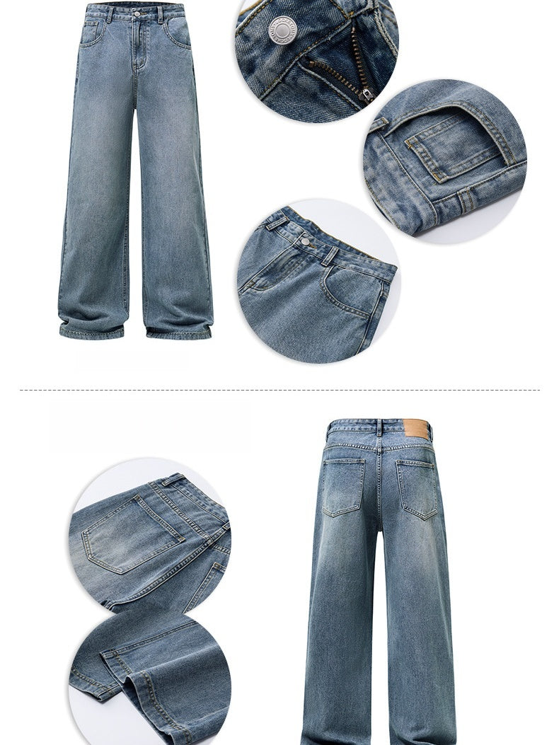 Washed Cleanfit Loose-fit Jeans