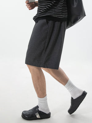 Faux Denim Loose-fit Straight-fit Mid-length Pants Five Points Shorts