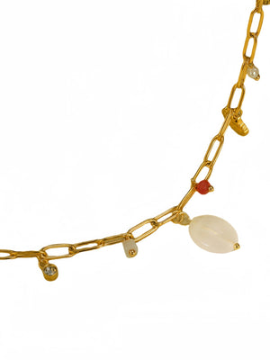 Heart-shaped Pendant Chain Necklace
