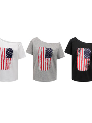 Liber Summer Women's 3D, Three-dimensional pattern Religious Nationality T-shirts
