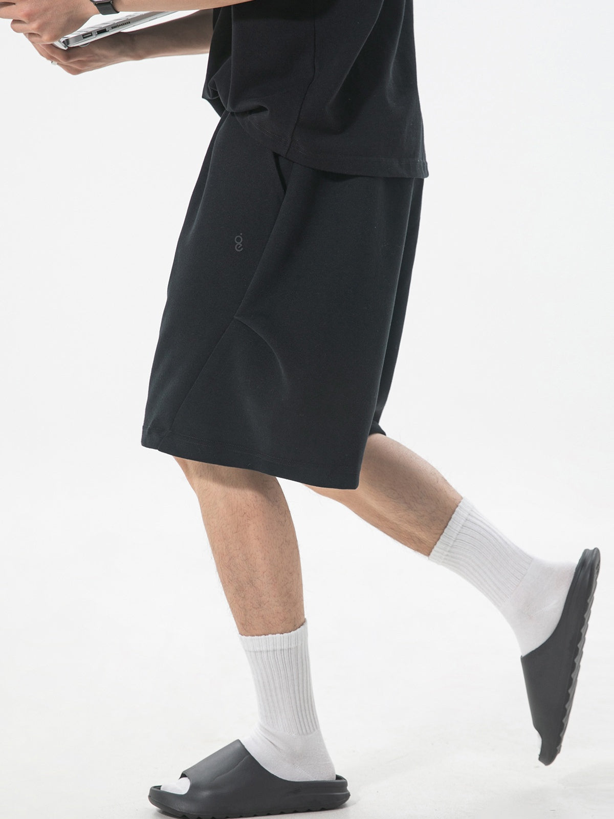 Geometry Simple Gathering Loose-fit Five Points Shorts