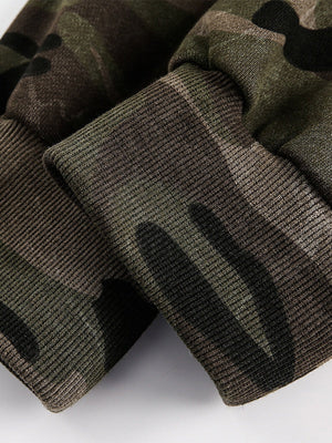 Street Camouflage Cardigan Zipper Hoodies