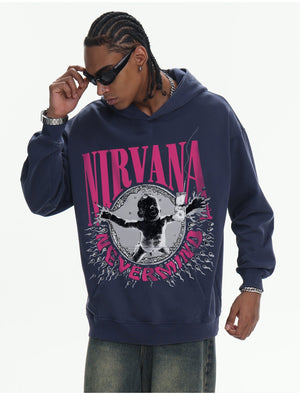 Nevermind Digital Direct Printing Washing Hoodies