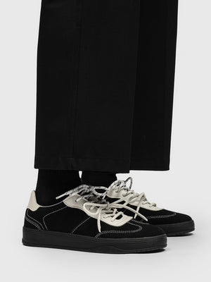German Training Retro Color-blocked Lace-up Sneakers