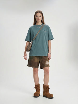 Mountain Range Printed Sweating Breathable T-shirts
