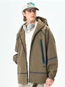 Outdoor Laser Reflective Windproof Water Proof Slim Hooded Windproof Jacket