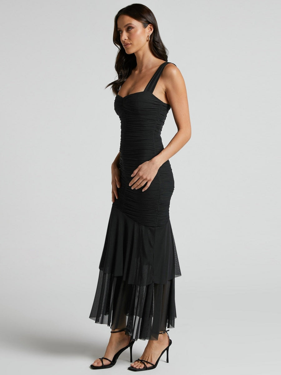 Liber Spring Women's Mesh Maxi Dresses