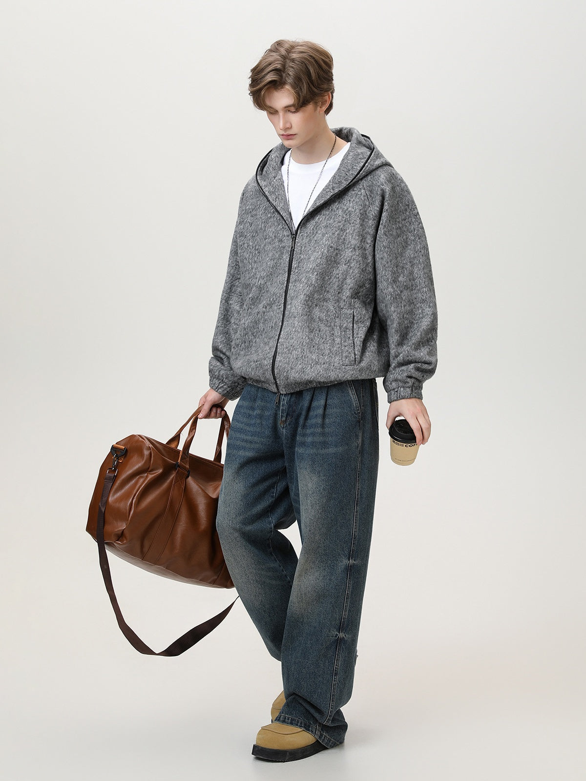 Liber Autumn Men's Solid Color Jackets