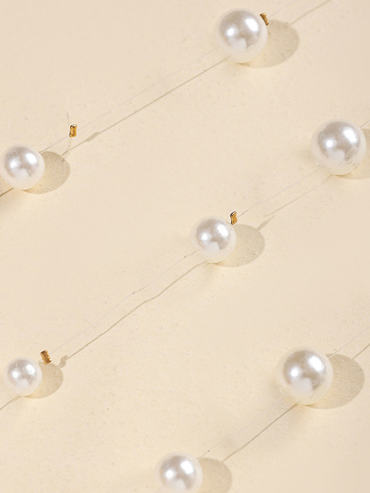 Multi-layered Pearl Pendant Necklace
