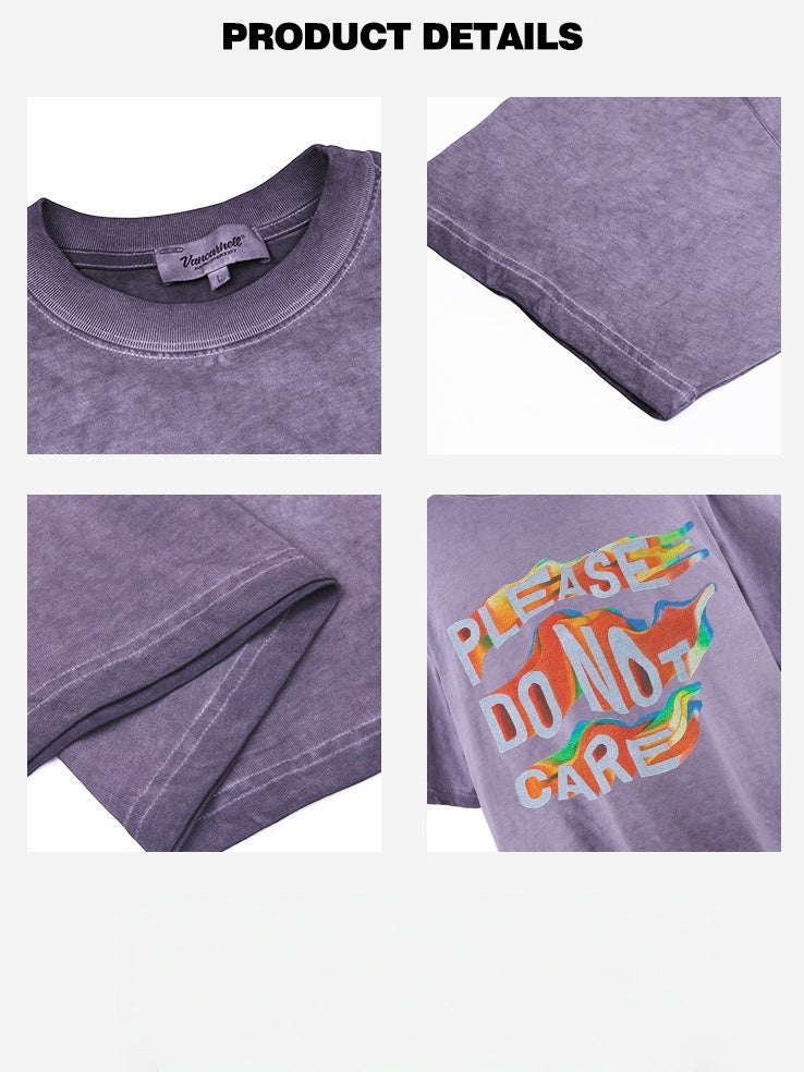 Liber Summer Neutral Printed Letter T-shirts