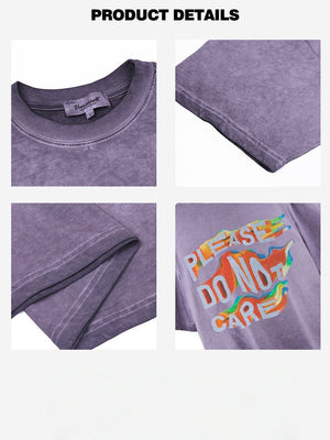 Liber Summer Neutral Printed Letter T-shirts