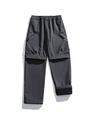 Water Proof Mountain Climbing Windproof Plush Outdoor Sports Tooling Hiking Pants