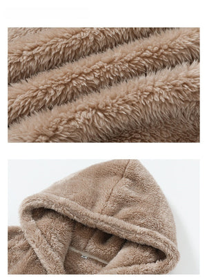 Arctic Velvet Leisure Sports Outdoor Hooded Thickening Coat