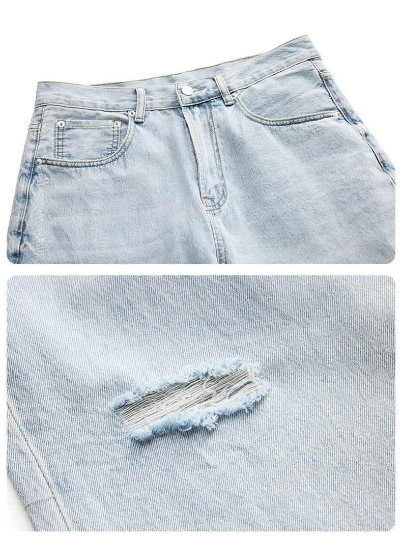 Liber Summer Men's Pocket decoration Jeans