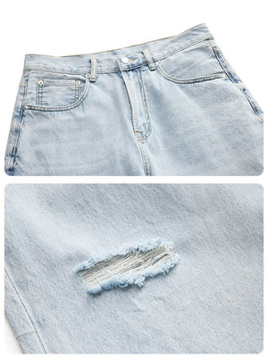 Liber Summer Men's Pocket decoration Jeans