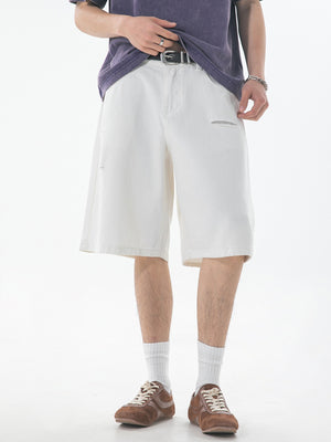Hole Denim Five Points Shorts