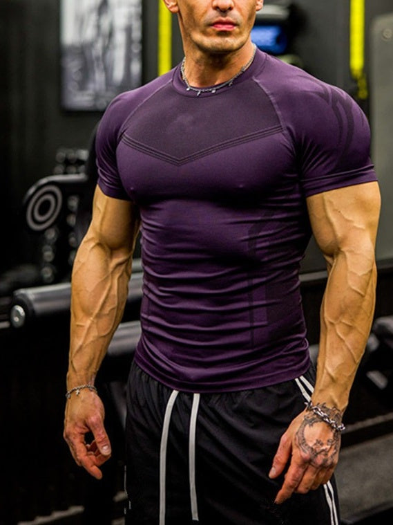 GYMSHARK Tight Fitness Quick-drying T-shirts