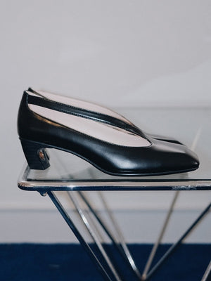BIUCILI | Leading Lady Designer Women's Shoes, French Square Toe, Hollow Design, Elegant High Heels.