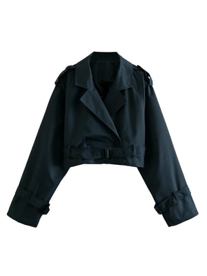 Liber Autumn Women's Buttons Trench Coats