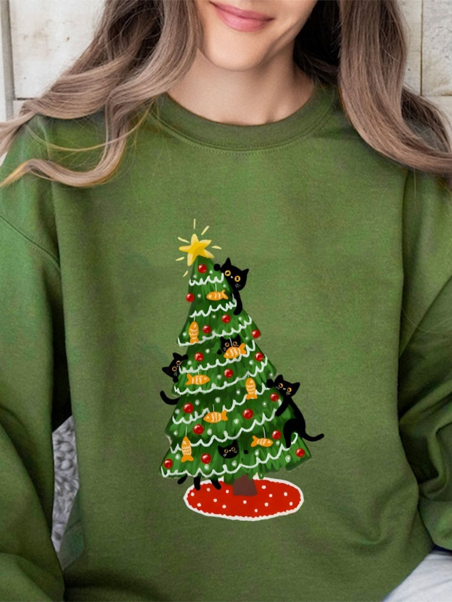 Christmas Printed Sweatshirt